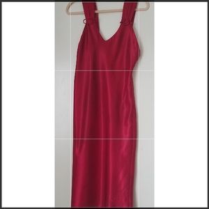 Red Satin Night Gown